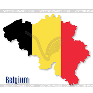 Belgium flag design elements - royalty-free vector image