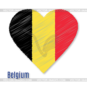 Belgium flag design elements - vector image