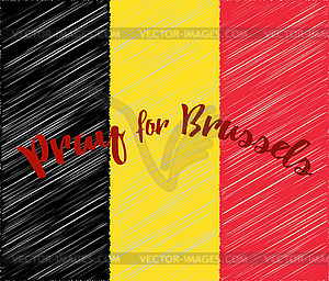 Belgium flag design elements - vector clip art