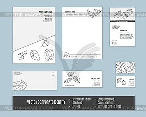 Corporate identity templates - vector image