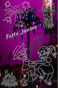 Festa Junina elements - vector clipart