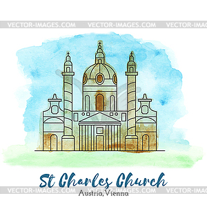 European landmark - vector clipart