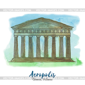 European landmark - vector clip art