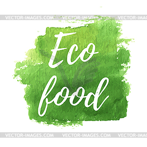 Natural organic icon, eco label - vector clipart