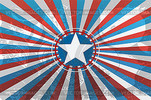 Colorful background in in US national flag colors - vector clipart