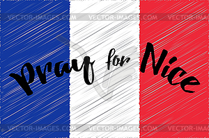 Pray for Paris - vector image