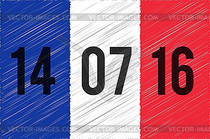 World mourns for Nice, France - vector clipart / vector image