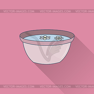 Spa flat icon - vector clip art