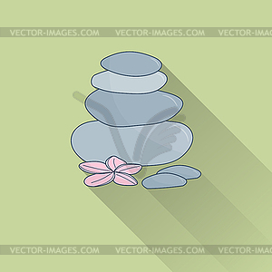 Spa flat icon - vector EPS clipart