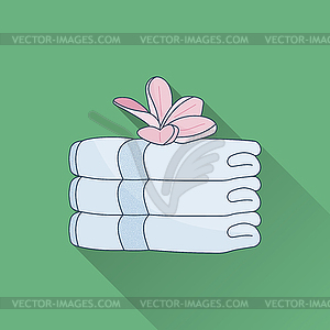 Spa flat icon - vector image