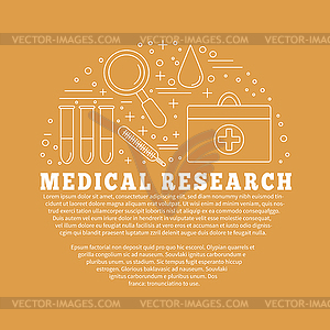 Medical diagnostic, checkup graphic design concept - vector clipart