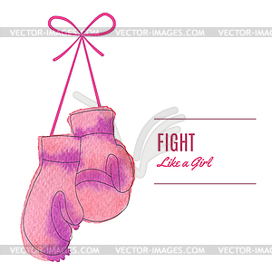 Breast Cancer Awareness Month Background - color vector clipart