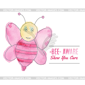 Breast Cancer Awareness Month Background - vector clipart