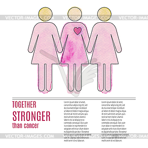 Breast Cancer Awareness Month Background - vector clip art