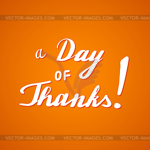 День благодарения стороны надписи и дизайн каллиграфии - векторное изображение клипарта