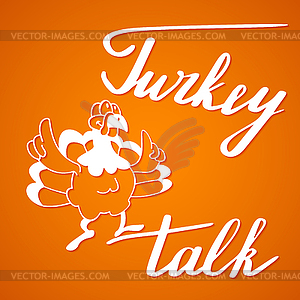 Thanksgiving hand lettering and calligraphy design - vector clipart