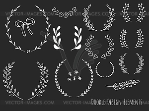 Doodle design elements - vector clip art
