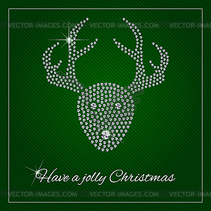 Rhinestone Holiday Season Template - vector image