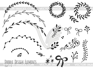 Doodle элементы дизайна - векторное изображение