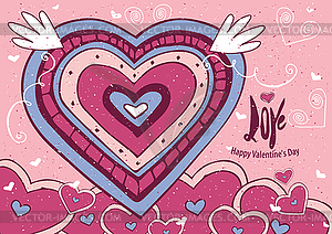 Happy Valentine`s Day - vector image