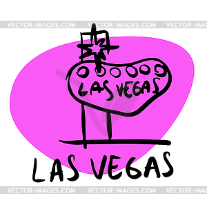 Las Vegas Nevada USA - vector clip art