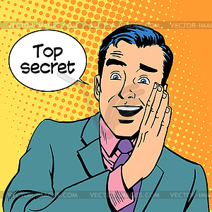 Top secret security business - vector EPS clipart