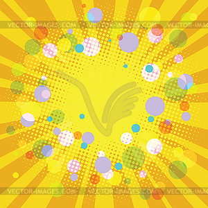 Warm yellow summer festive background - vector clipart