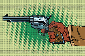 Shot Western Wild West - vector image