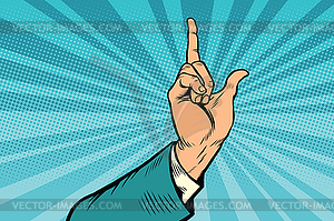 Index finger up gesture - vector clipart / vector image