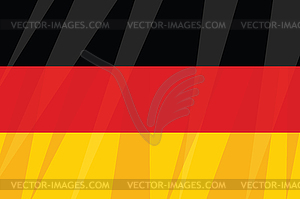 German state flag three colors black red yellow - vector clip art