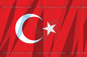 Turkey flag - vector image