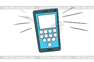 Смартфон, сенсорный экран - изображение в векторе / векторный клипарт