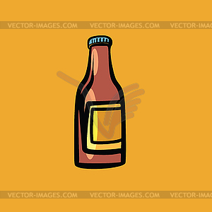 Mockup sauce bottle - vector image