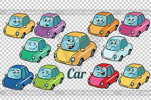 Car vehicle automobile collection set neutral - vector clipart