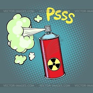 Radioactive waste gas - vector clipart