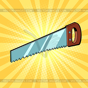 Hand saw tool - vector clipart