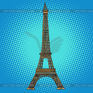 Eiffel tower. Paris France - vector clip art