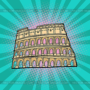 Coliseum. Rome Italy. Tourism and travel - vector clipart / vector image