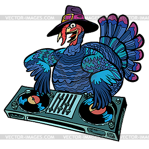 Thanksgiving Turkey character. Isolate - vector clipart