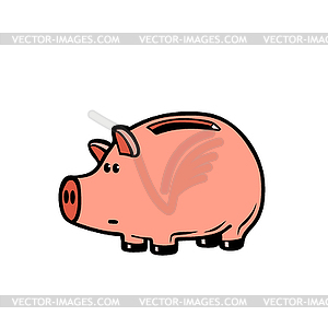 Piggy Bank character - vector image