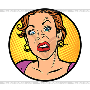 girl silly face clip art