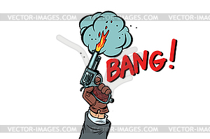 Bang starting gun isolate - vector EPS clipart