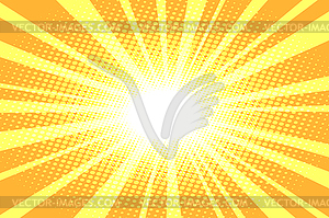 Pop art yellow background - vector clip art