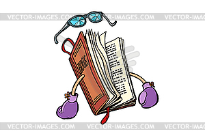 Book. Fight for literature and love of reading - vector EPS clipart
