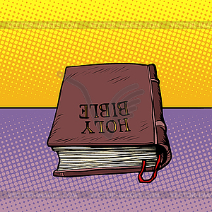Holy Bible book. Christianity and religion - vector image