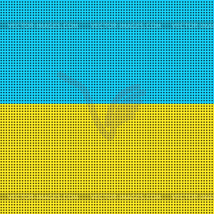 Yellow blue national flag of Ukraine - vector clipart