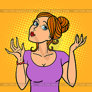 Woman lady girl - vector image