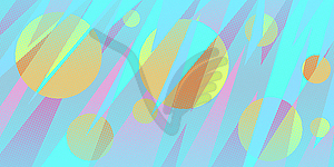 Circles abstract background eighties style 80s - vector image