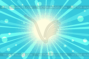 Comic blue background - vector image