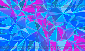 Red blue triangle abstract background Christmas - vector clip art